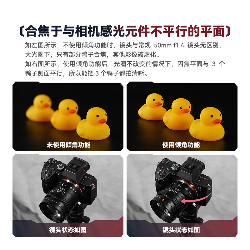 TTArtisan Mingjiang Optical 50mm f1.4 Quan Huafu Shift Lens A7R3 M3 Panasonic S5 FP Micro Single