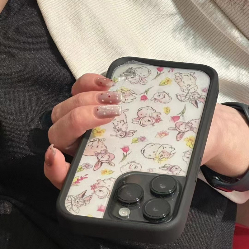 Xu Lu Meng Ziyi Same Style Wf Suitable for iPhone 15 Apple 16 Phone Case Puppy Cat Party Cartoon Protection