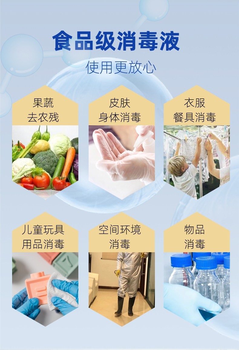 Manufacturer Wholesale Food Grade Hypochlorous Acid Disinfectant 1 Ton 25L5L No-Wash Disinfection for Mother and Baby