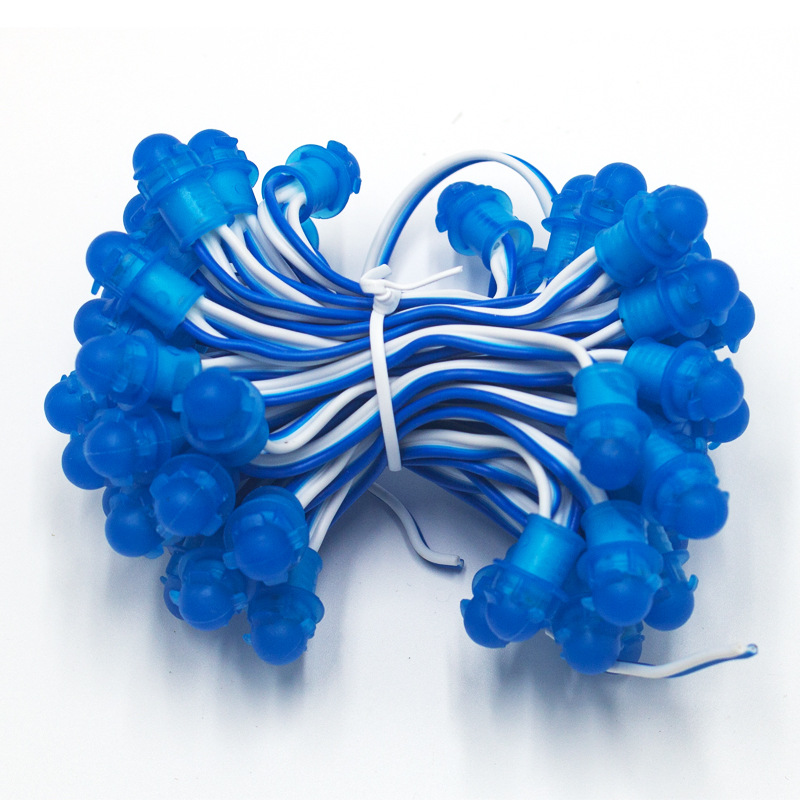 Smd Led Exposed Light String with Plate Perforated Lamp Bead Sign Dot Matrix Outdoor Pure Copper Tin Wrapped Copper Advertising Luminous Characters