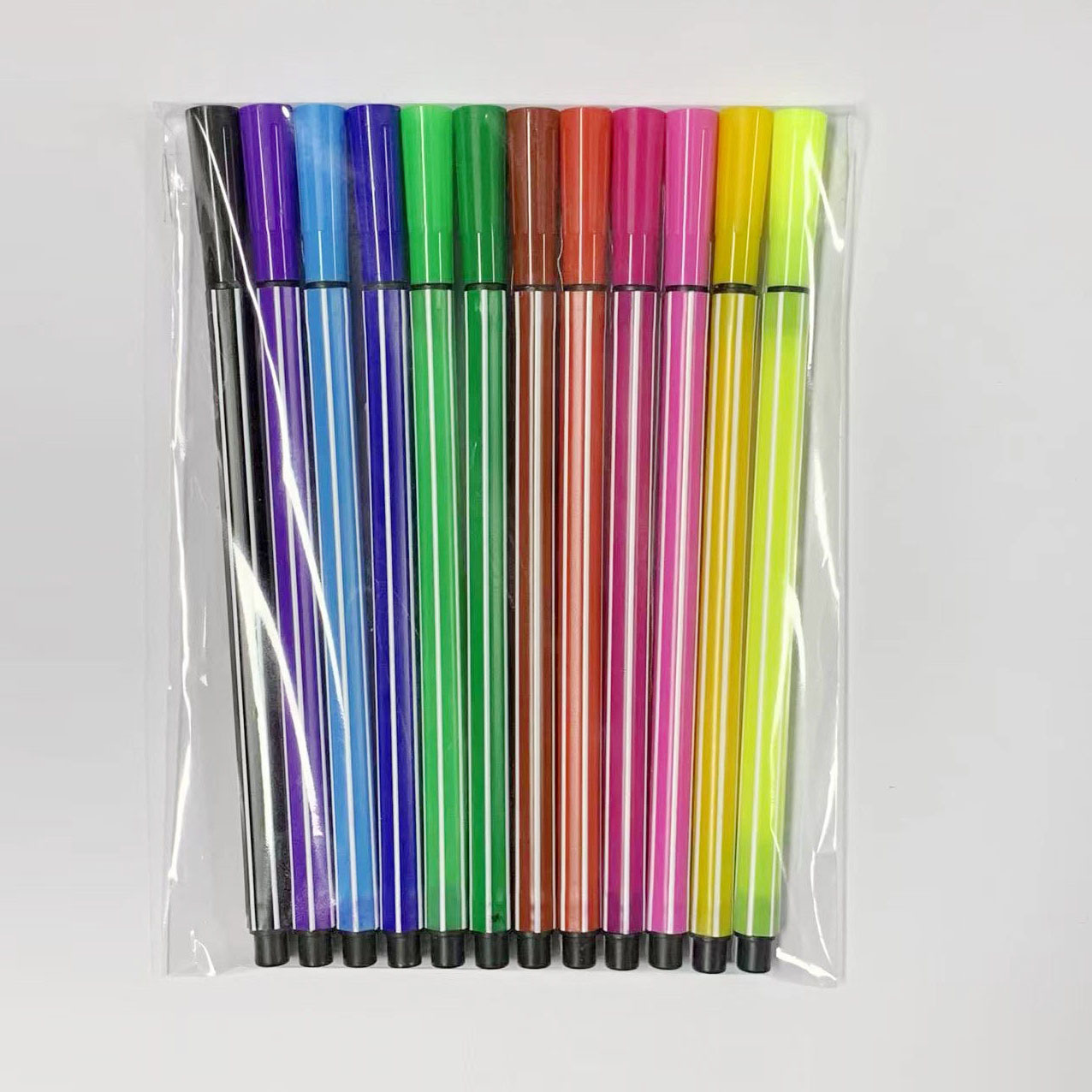 Watercolor Pens 12 Colors 18 Colors 24 Colors 36 Colors Bulk Optional Trolley Hexagonal Rod Watercolor Pens Wholesale Factory Direct Sales