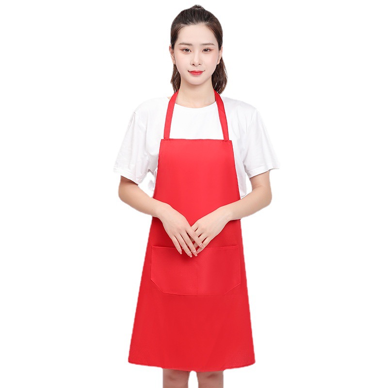 Advertising apron custom logo printing custom Oxford PVC waterproof apron wholesale promotional gift waist custom-made