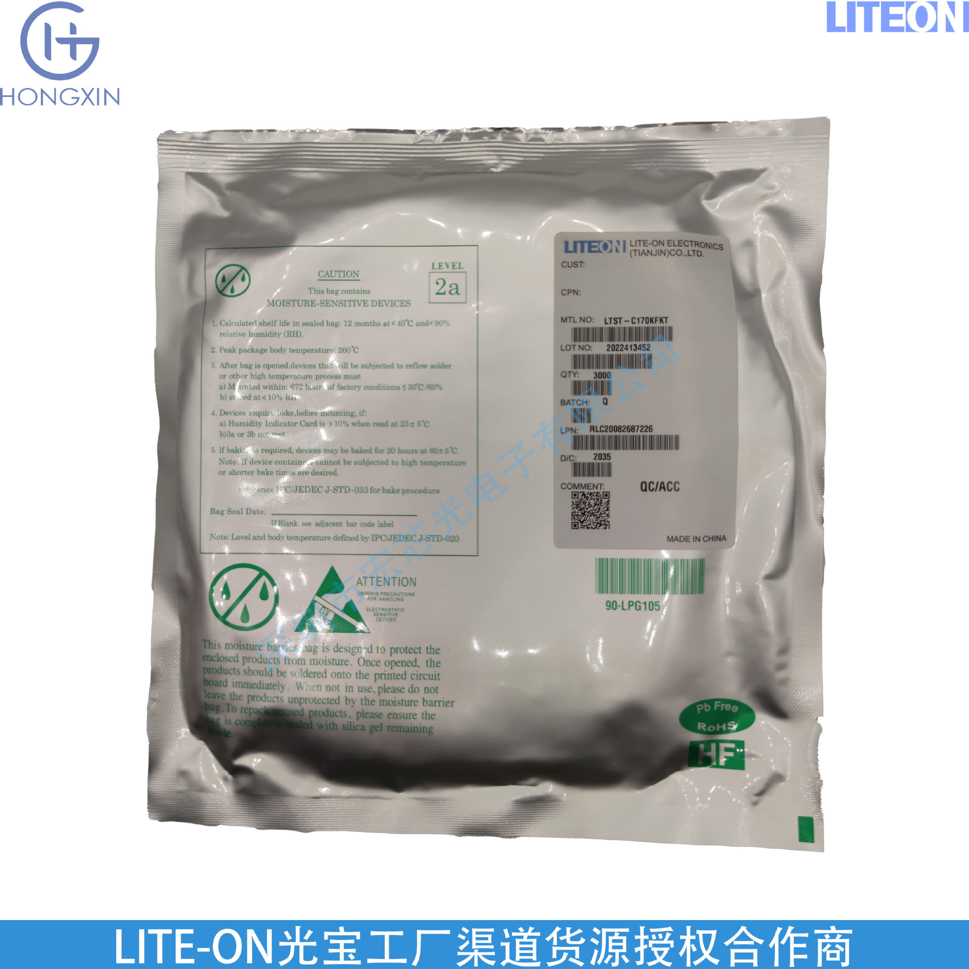 Ltst-C170Kfkt 0805 Emits Orange Light Diode with a Wavelength of 605~611mm, Shipped Directly from Tianjin Factory