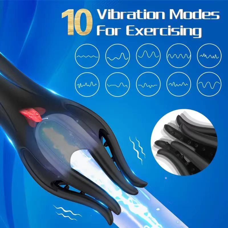 Airplane Cup for Men, Fully Automatic Tongue Licking Electric Shock Vibration Trainer, Glans Exercise, Adult Masturbation Sex Products Wholesale
