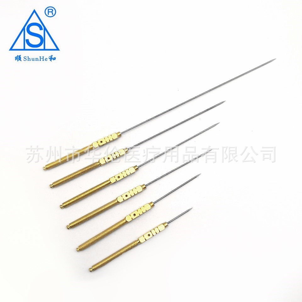 Hua Lun Shun He Brand Four-Hole Easy Needle Single Needle Korean Square Hole Acupuncture Needle Acupuncture Needle Copper Tube Needle