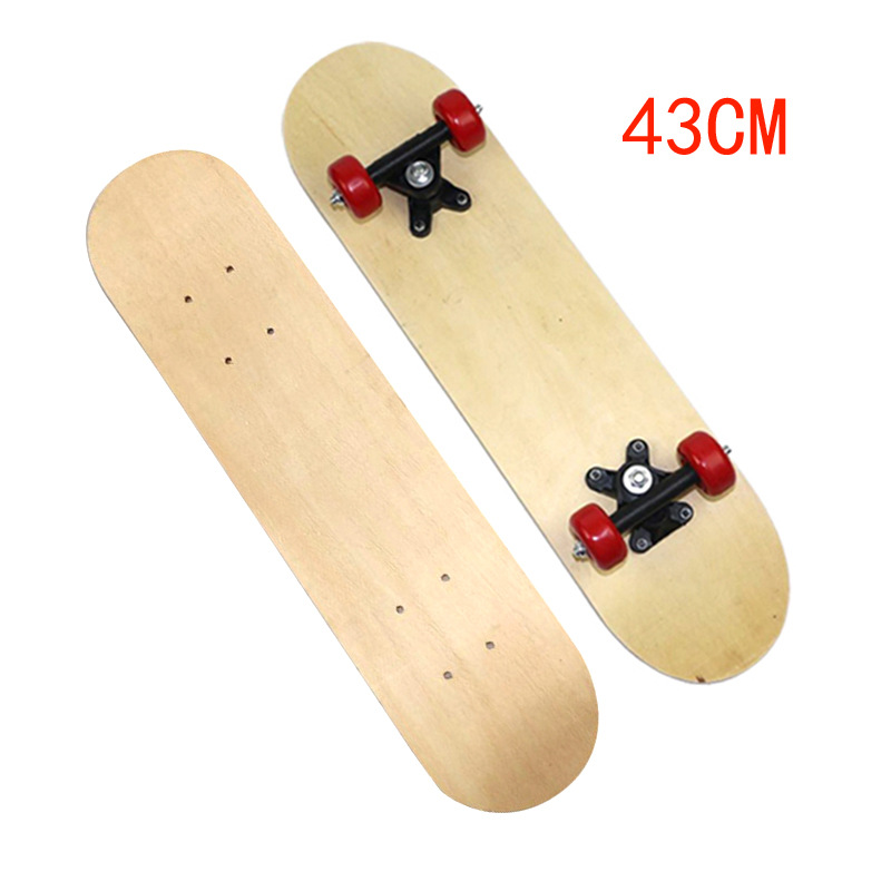 DIY hand-painted children's four-wheel skateboard maple double-sided blank board decoration graffiti kindergarten art painting gifts