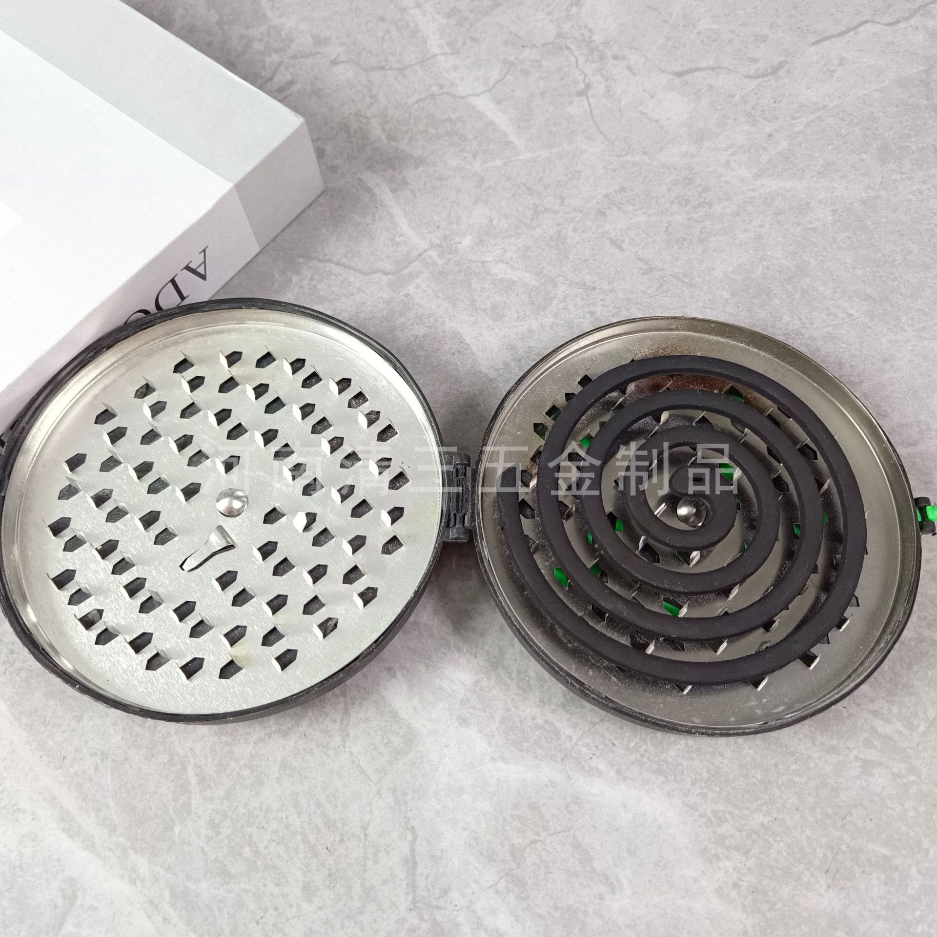 Portable Lid Fireproof Mosquito Incense Tray Indoor and Outdoor Mosquito Incense Tray Windproof Outdoor Portable Mosquito Incense Box