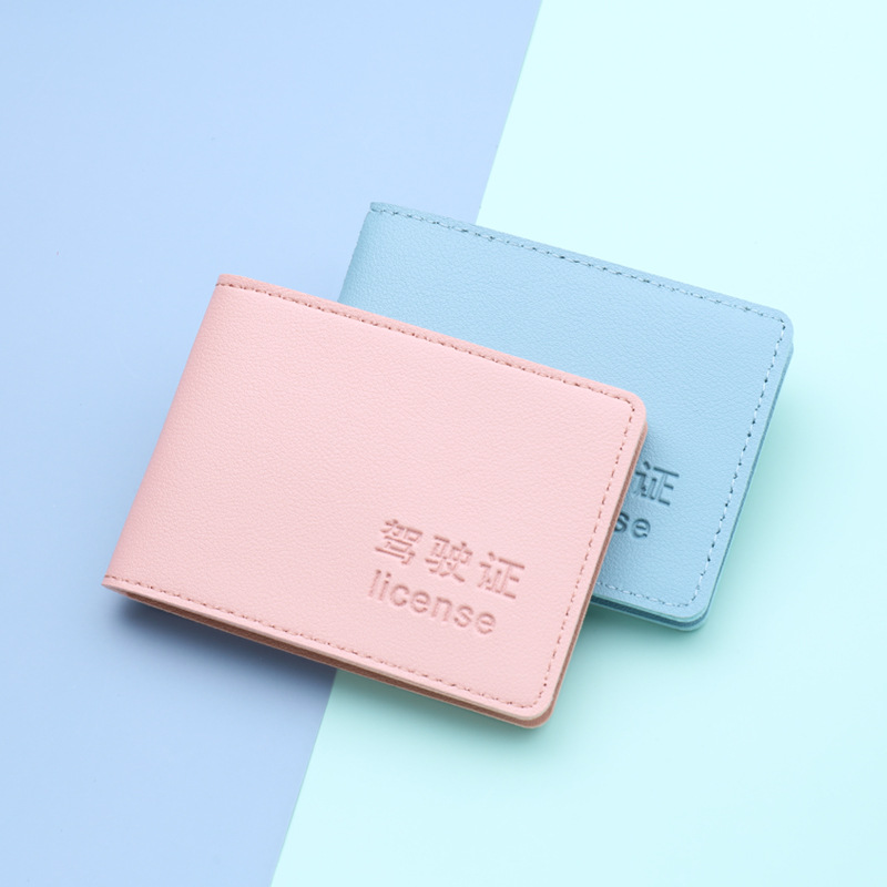 Чехол для водительских прав на 2 карты, защитный чехол для женщин, макаронный чехол для сертификатов