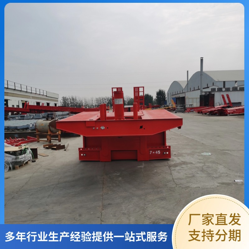 Double-Section Hydraulic Ladder Semi-Trailer, Four-Axle Low-Bed Semi-Trailer, Equal-Width Goose-Head Design, Five-Axle Special Large Vehicle