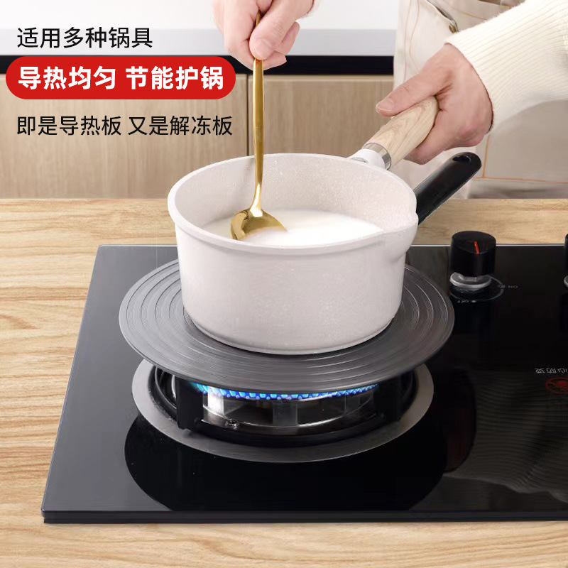 Yongkang kitchen heat conduction plate gas stove gas stove heat insulation plate multifunctional anti-burning black heat conduction plate thawing plate wholesale