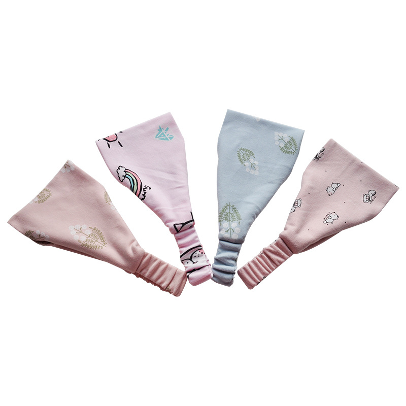 Factory wholesale 2023 new moon cap breathable cotton printed maternity maternity cap postpartum moon scarf