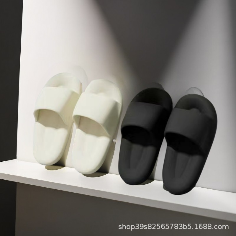 Soft Bottom Slippers Women's Summer Household Indoor Non-Slip Fashionable Comfortable Thick Bottom Slip-on Sandals and Slippers for Men in Summer