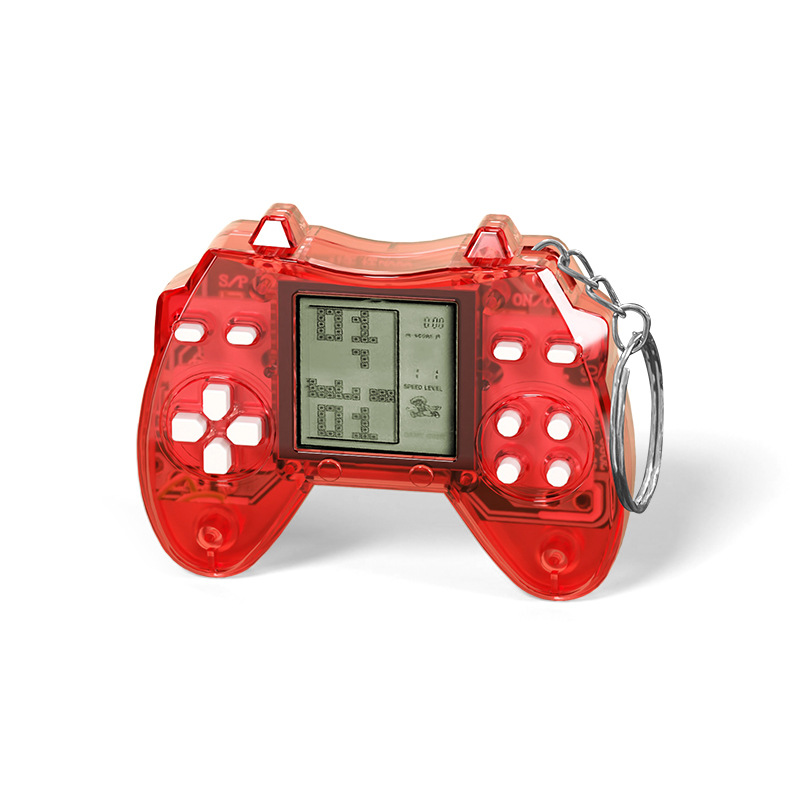 Cross-border Mini Cute Game Machine Nostalgic Handle Tetris Game Machine Children Toy Gift Keychain