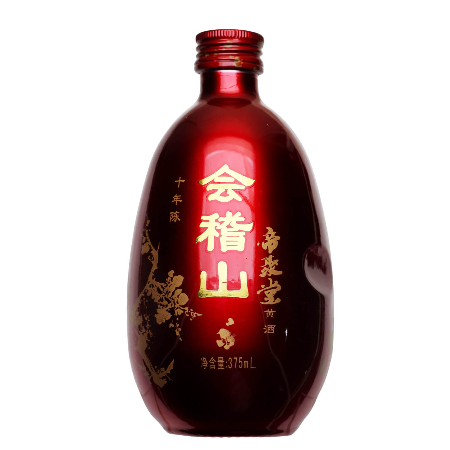 Shaoxing Old Wine Ten Years Chen Di Jutang Semi-sweet Huiji Mountain Yellow Wine 375ML * 6 Gift Box