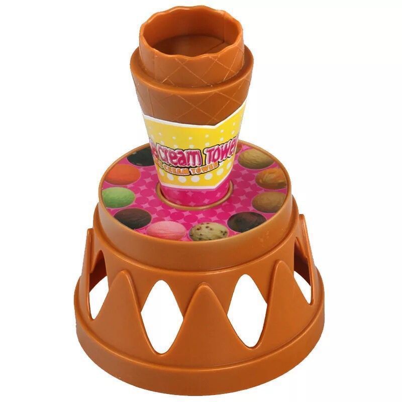 Cross-border ice cream stack play house hand-eye coordination parent-child interactive desktop game early education educational toys
