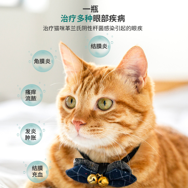 Pet Medicine Neomycin Sulfate Eye Drops for Cats, Conjunctivitis, Dog Keratitis, Dog Eye Wash