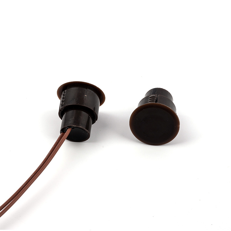 Embedded door magnetic alarm anti-theft wired door magnetic switch alarm detector concealed door magnetic normally closed normally open