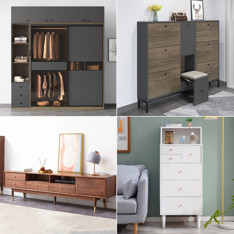 Aluminum alloy single hole handle round gold simple cabinet cabinet drawer stainless steel wardrobe door handle wholesale