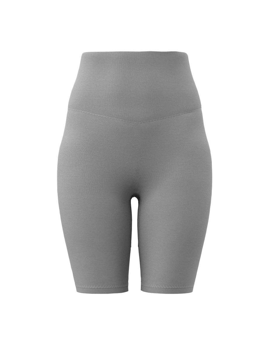 Juyitang No Awkward Line Yoga Shorts Sports Five-Point Pants Nude High-Waist Butt-Lifting Yoga Pants Short Style for Women