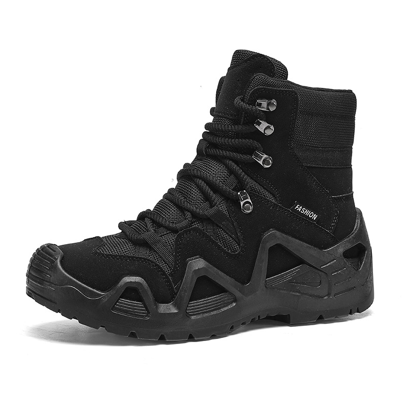 Cross-Border Manufacturers Cross-Border Wholesale Cs Mid-Top High-Top Military Fan Combat Boots Outdoor Training Hiking Shoes Military Fan Tactical Boots