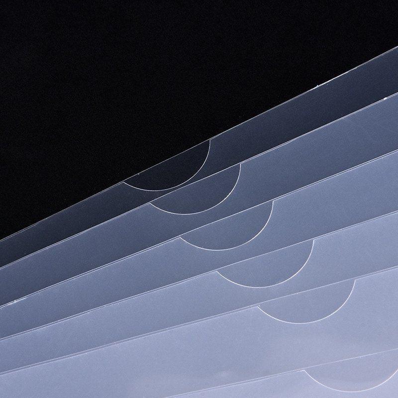 Pp Transparent L-Shaped Folder A4 Plastic Folder E310L-Shaped File Cover Cartoon Double-Page Folder Large Quantity and Good Price