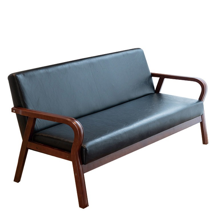 Bent Wood Armrest Modern Sofa New Pastoral Fabric Double Single Living Room Solid Wood Japanese Style Simple Sofa Chair