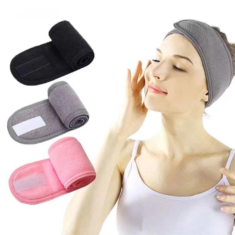 European and American Women's Moon Scarf Velcro Sports Yoga Hair Band Wash Face Makeup Double-Layer Headband Beauty Hair Band