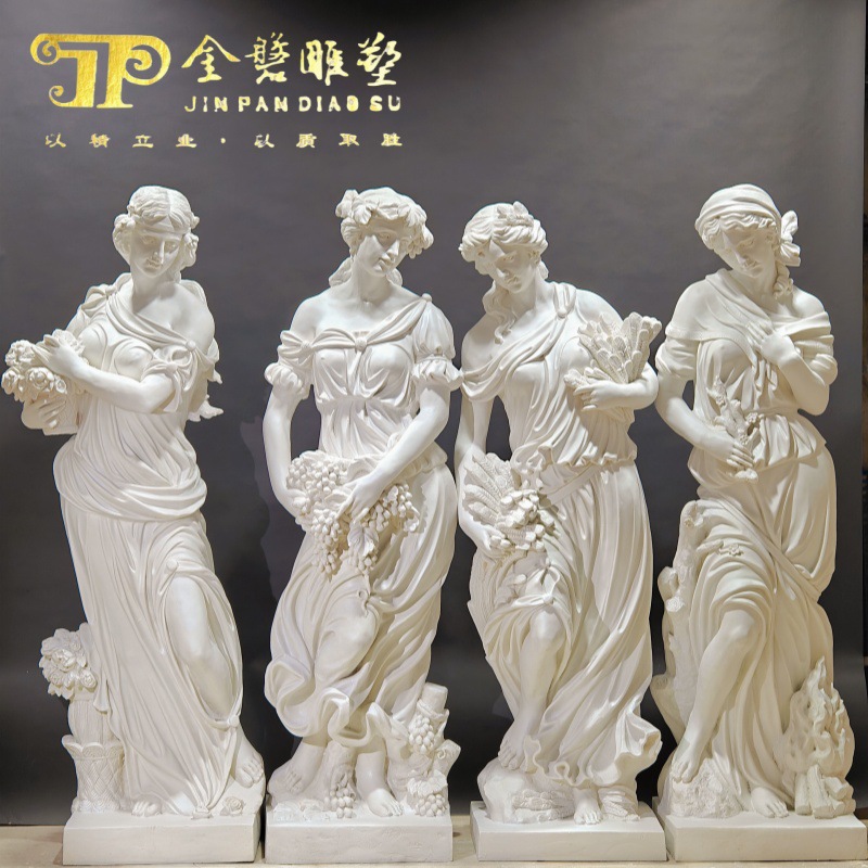 Sandstone Fiberglass Imitation Cast Copper Cement European Style Angel Statue Sculpture Ornaments Indoor and Outdoor Hotel Artificial Stone Sculpture
