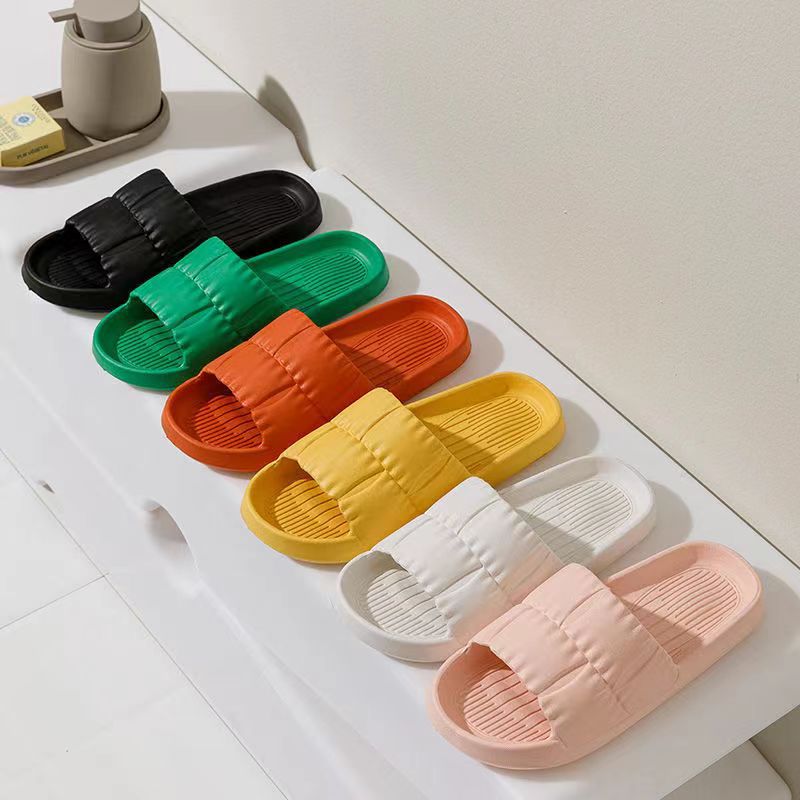 Cross-Border Labeling Temu Popular Spot Eva Slippers Non-Slip Indoor Home Soft-Soled Petal Slippers Wholesale
