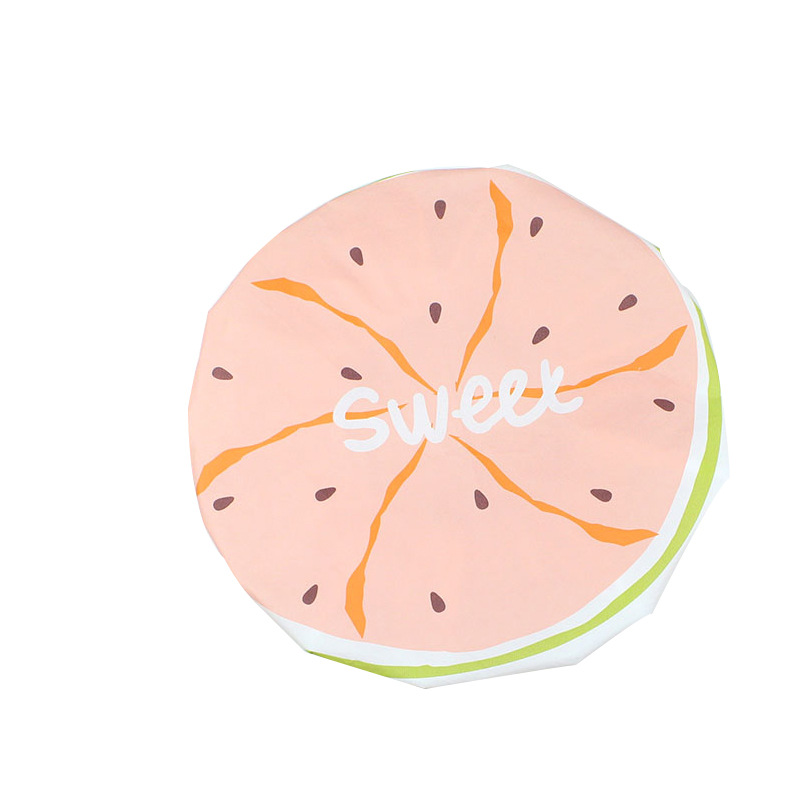 Yaling 8804 factory direct fruit cute cartoon shower cap waterproof dustproof shower cap ladies shower cap