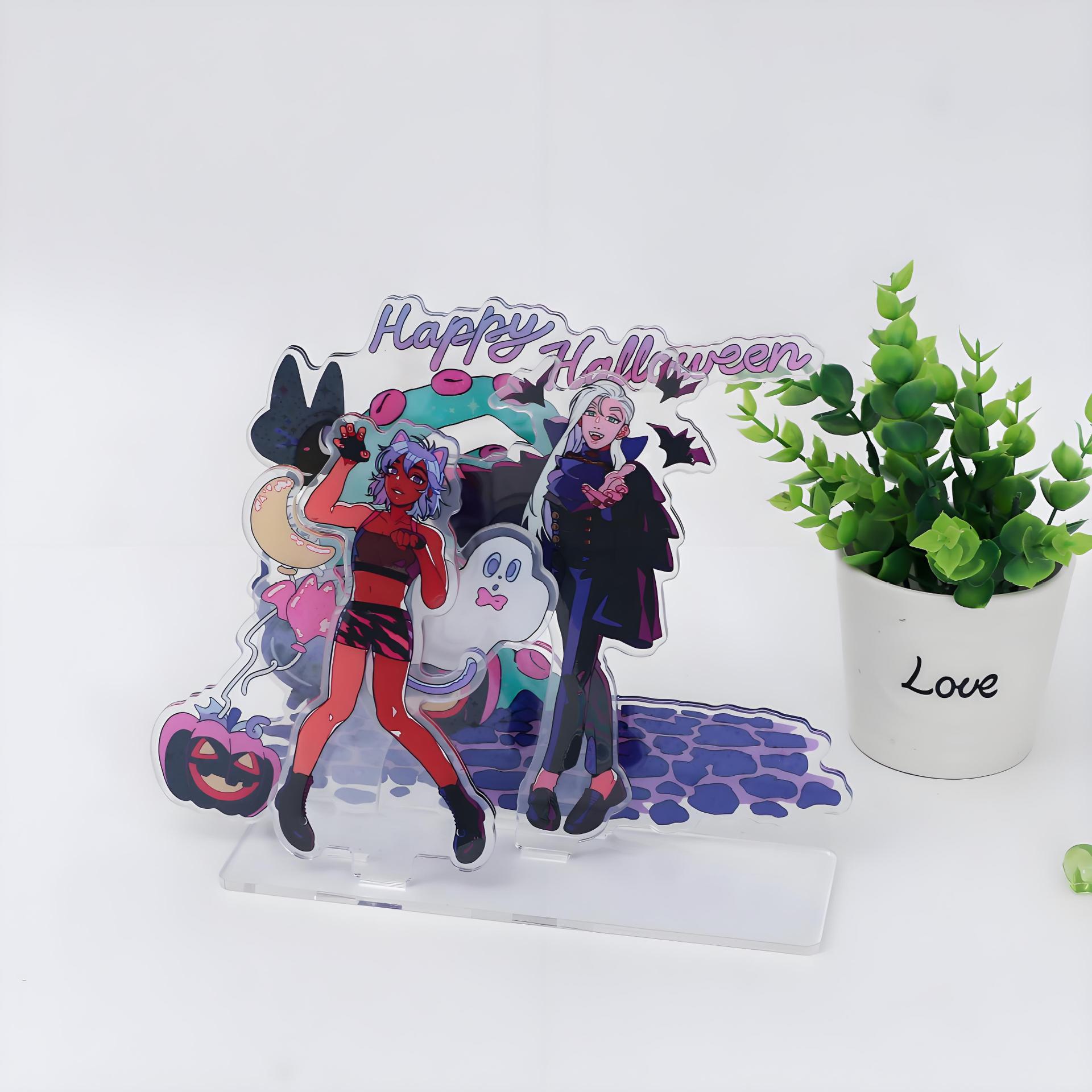 Creative acrylic cute cartoon plug-in various fashionable brand cartoon animation DIY ornaments peripheral processing