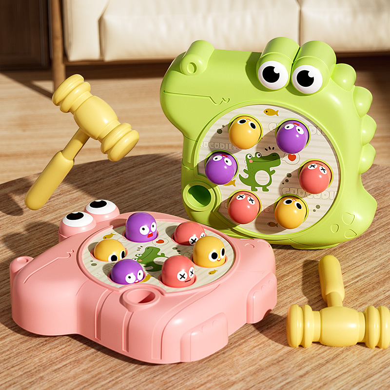 Baby Crocodile Hit Hamster Toy Children's Early Education Puzzle Press Tap Desktop Parent-Child Interactive Small Toy Gift