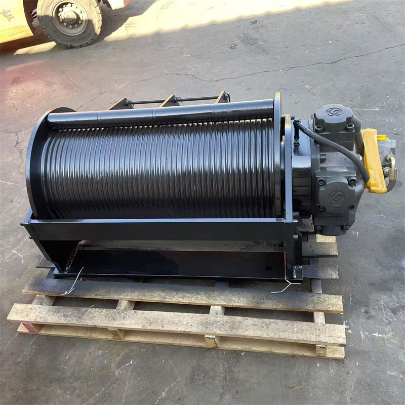 Customized Five-Star Motor Single Rope Tension 10-Ton Winch Large-Tonnage Marine Drilling Rig Traction Hydraulic Winch