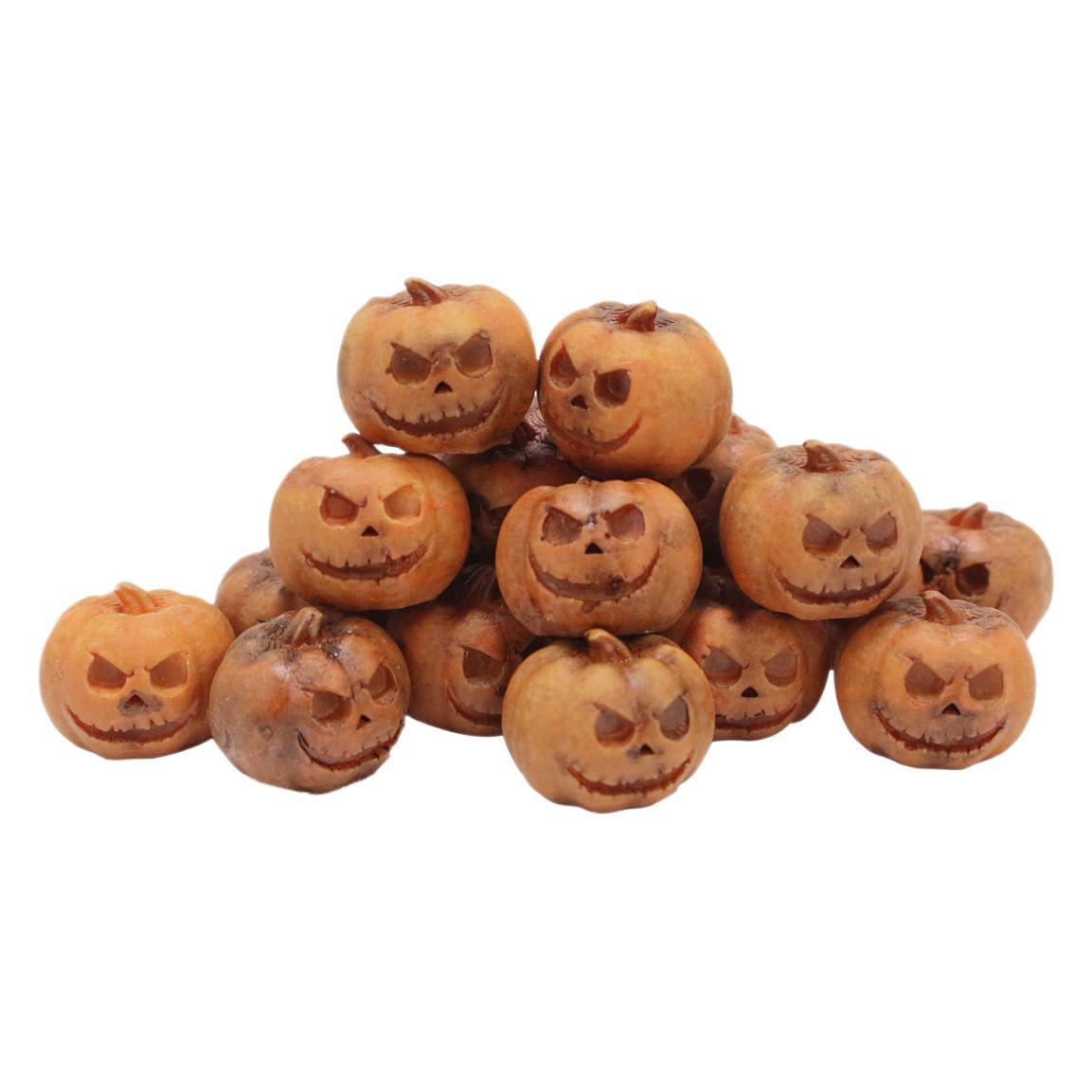 Halloween small pumpkin resin potted plant ornaments cute mini pumpkin horror atmosphere small ornaments in stock wholesale