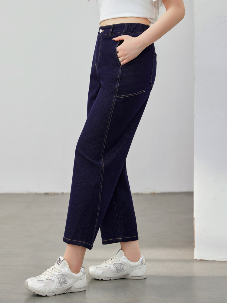 Модные укороченные джинсы, новые для полных женщин 2025 лета