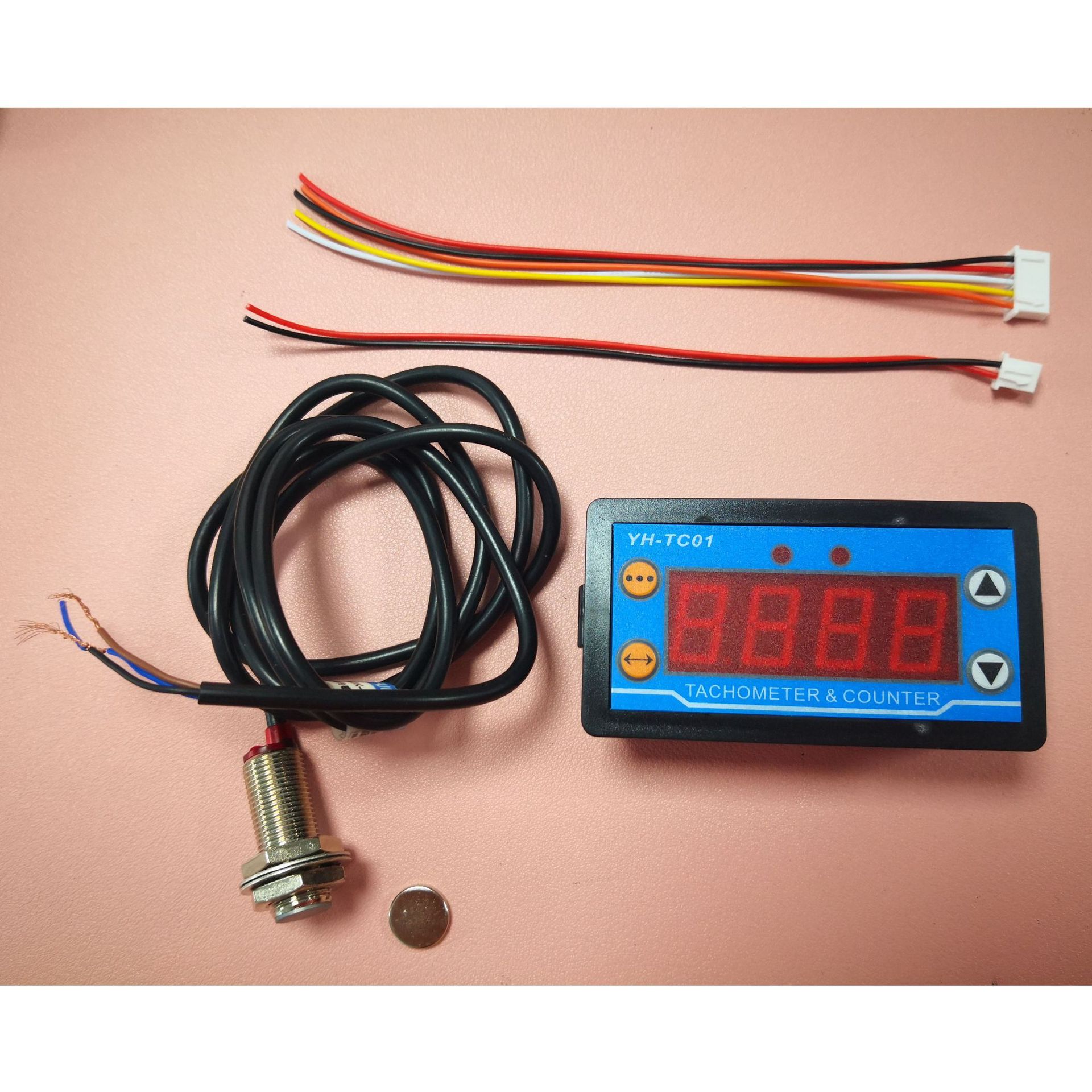 Тахометр YH-TC01, электронный, с цифровым дисплеем и датчиком Холла