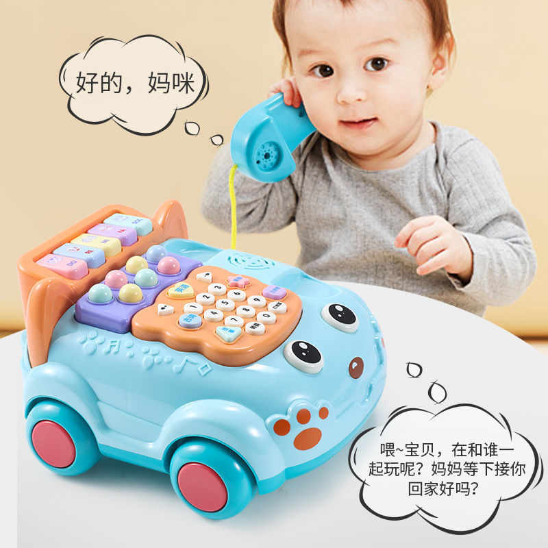 Baby toy simulation telephone landline baby baby boy girl music puzzle early education 1 year old 2 years old 3