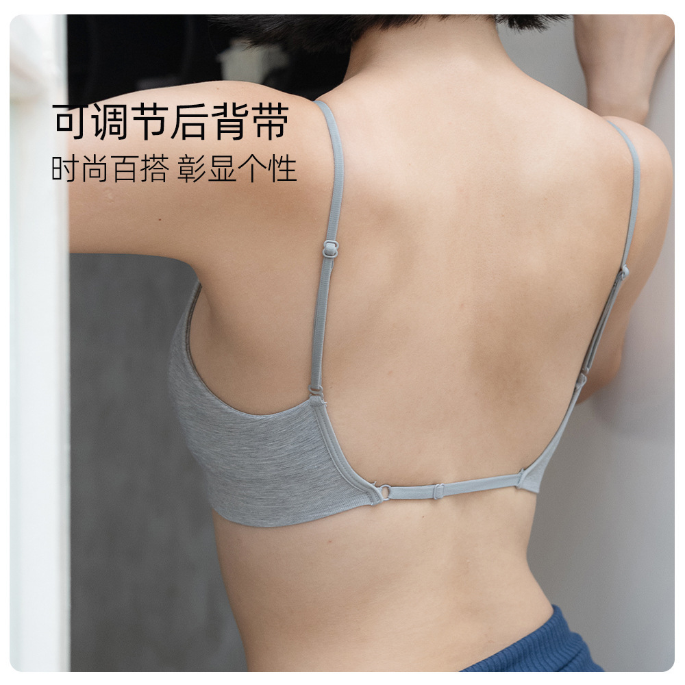 Wholesale seamless one-piece cup short suspender underwear outer wear tube top anti-light summer thin inner breathable vest