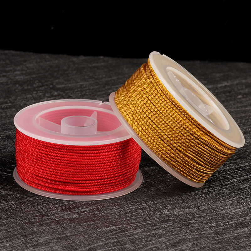 Non-Stretch Mambo Line Wen Play Line Rope Wear-Resistant Hand-Woven Hand Rope Jade Line King Kong Rope Beaded Hand String Red Rope