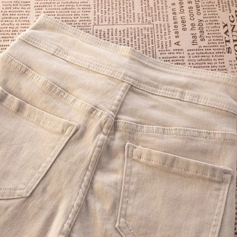 Off-White Bootcut Jeans for Women Spring 2025 New High-Waist Slimming Look Petite Elegant Flared Pants for Women