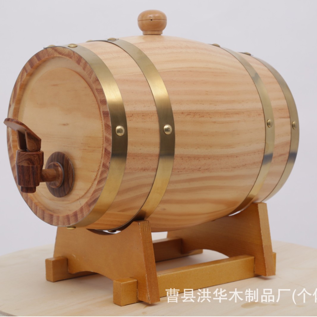 Wooden Wine Barrel Creative Horizontal Wine Barrel Bar Decorative Ornaments Beer Barrel Winery Oak Wine Barrel Printable LOGO