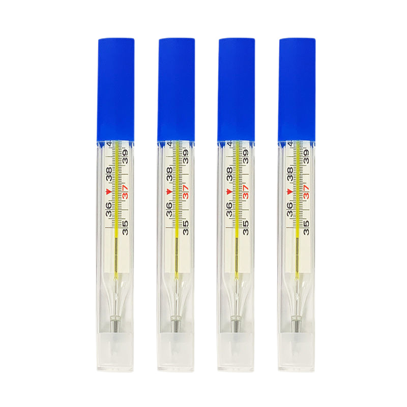 Mercury Thermometer Thermometer Glass Large Mercury Only Export Adult and Kidsren's Liquid Internal Standard Thermometer