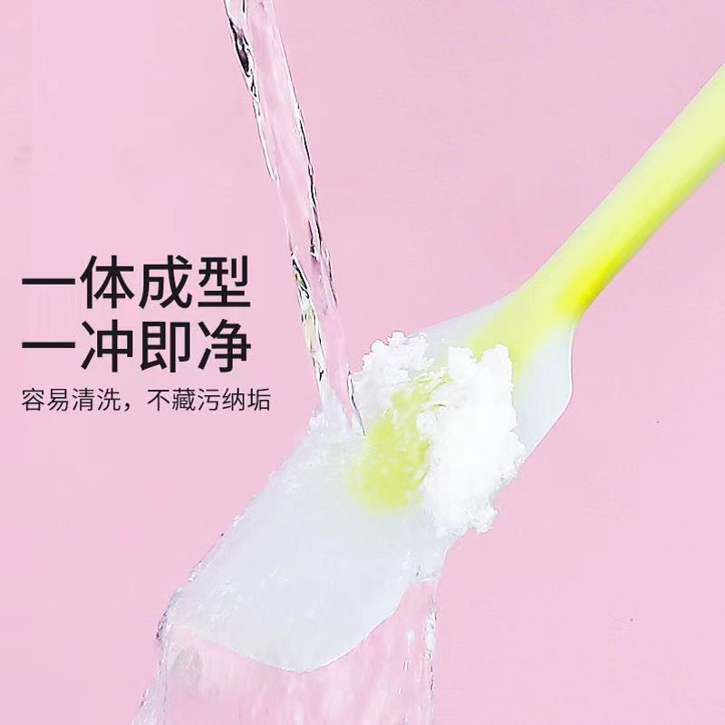 Spot Translucent Colorful Scraper Integrated Transparent Silicone High Temperature Resistant Nougat Mixing Baking Tool