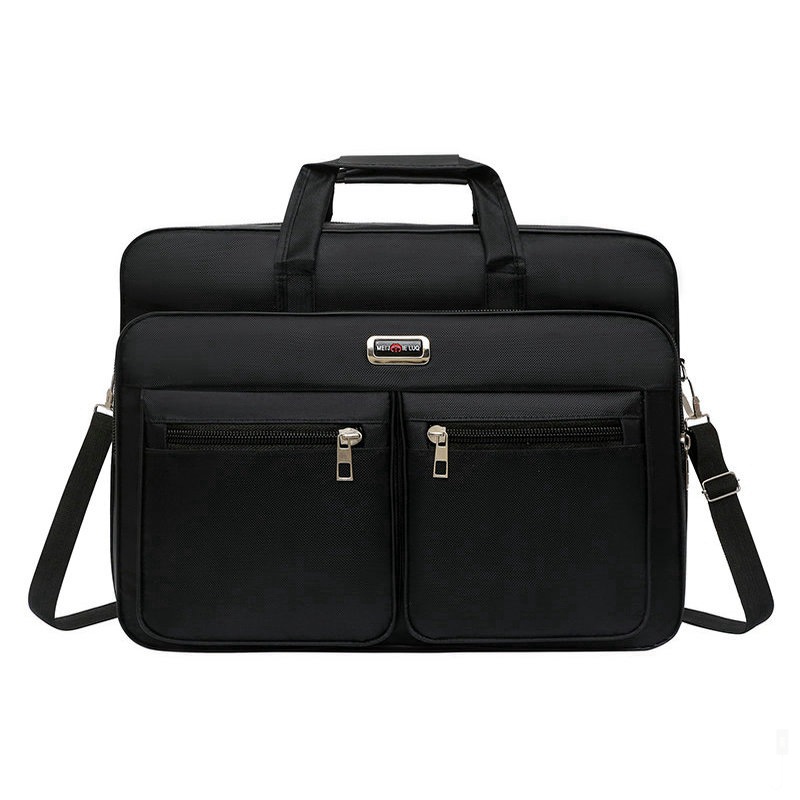 Men's Oversized 20 Inch Shoulder Crossbody Bag New Oxford Cloth Waterproof Wear-Resistant Business Portable Briefcase Travel Bag