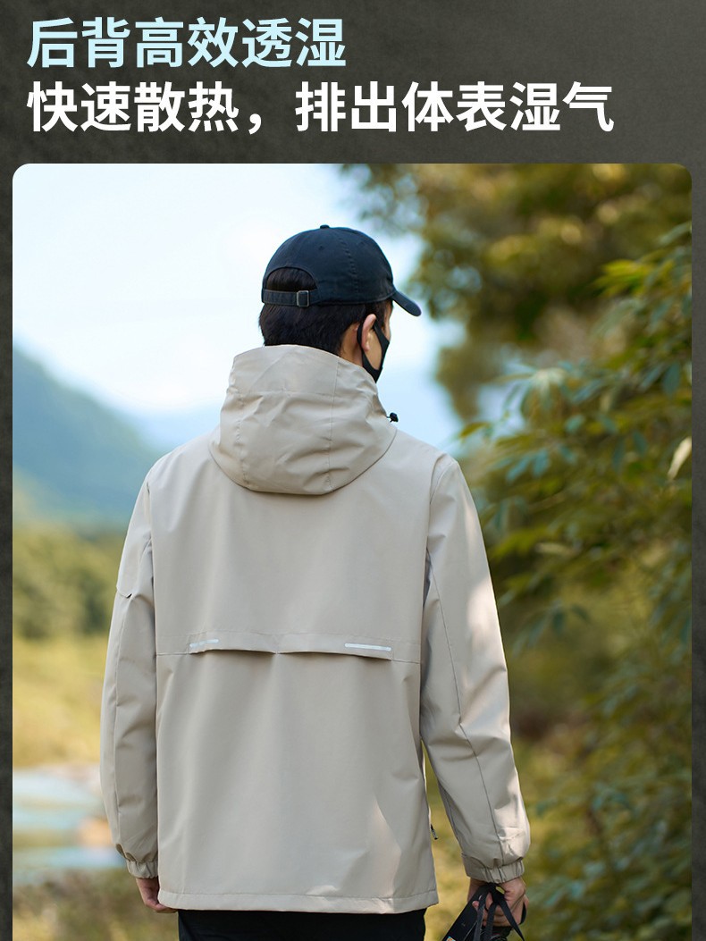 Autumn and Winter Three-In-One Detachable Two-Piece Windproof, Waterproof and Wear-Resistant Outdoor Mountaineering Work Clothes Customized