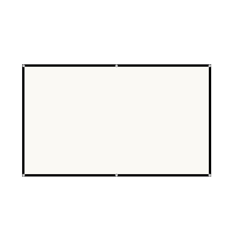 Polyester portable folding soft curtain 60 72 84 100 120 150 inches 16:9/4:3 projection film cloth