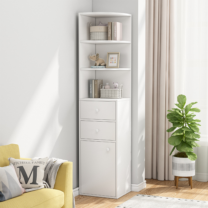 Угловой шкаф для хранения, треугольный, для гостиной и спальни, настенный шкаф