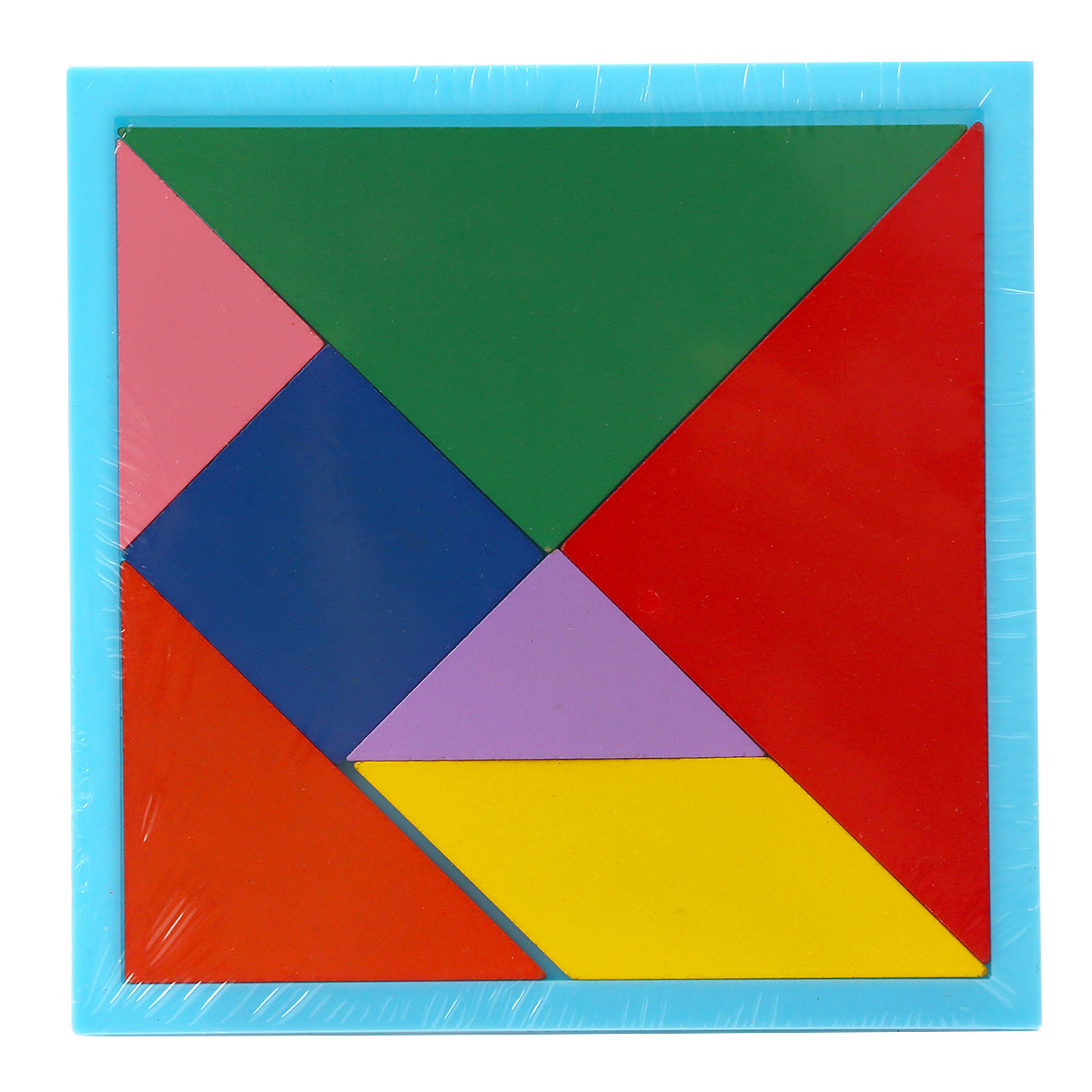 Simple Tangram Intellectual Puzzle Toys Tangram Geometry Children's Brain Development Wooden Toys Teaching Aids