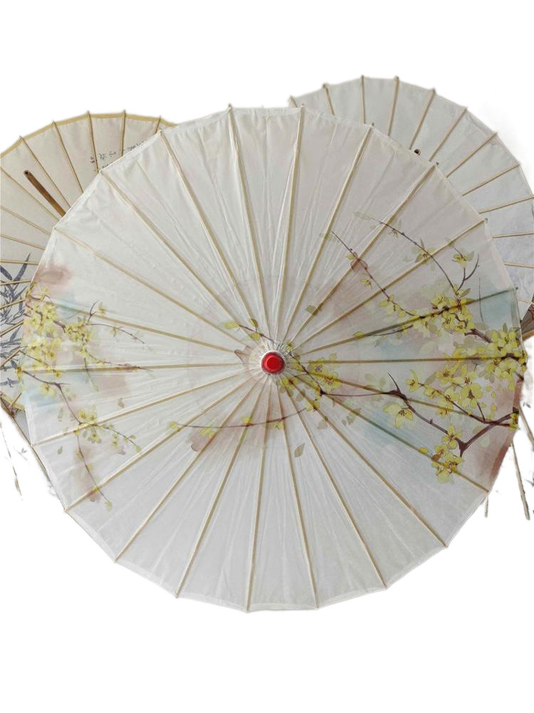 Stone Drum Rainproof and Sunproof Oil Paper Umbrella for Women Ancient Style Props Classical Dance Han Dynasty Umbrella Cheongsam Catwalk Ceiling Tung Oil Umbrella