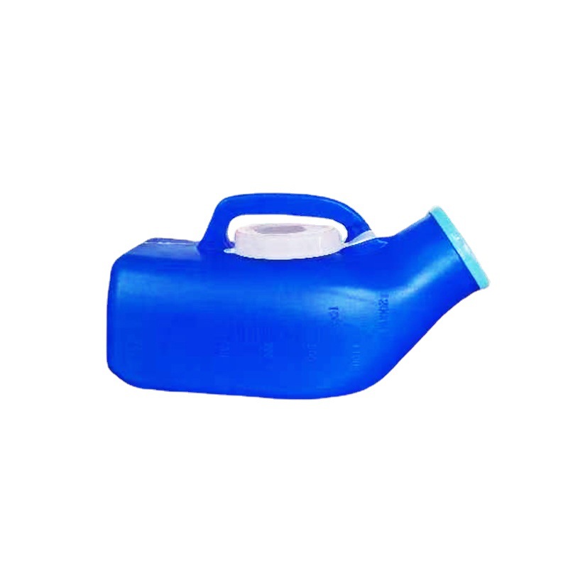 Manufacturer Wholesale 1200ml Urinal Men's Plastic Toilet Blue White with Lid Toilet for the Elderly